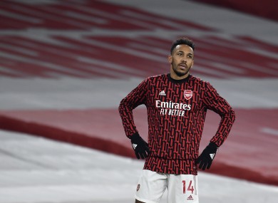 Pierre-Emerick Aubameyang (file pic).
