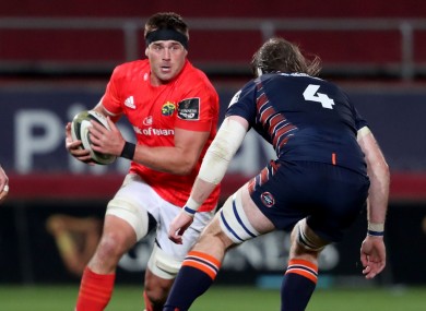 CJ Stander in action for Munster against Edinburgh recently.