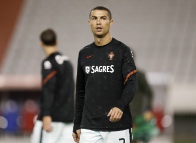 Cristiano Ronaldo (file pic).