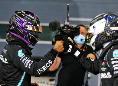 Lewis Hamilton at Bahrain today.