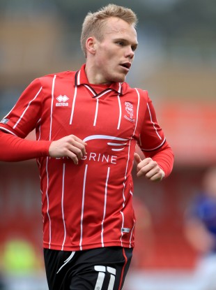 Lincoln City striker Anthony Scully (file pic).