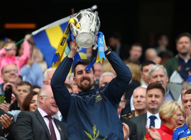 Patrick 'Bonner' Maher lifting the Liam MacCarthy last summer.