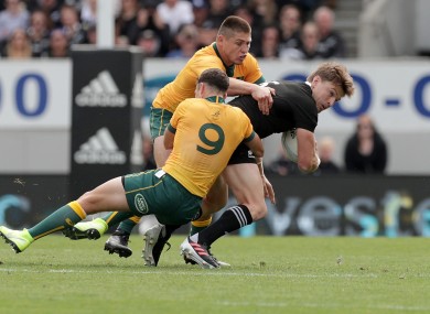 Beauden Barrett facing Australia last time out.