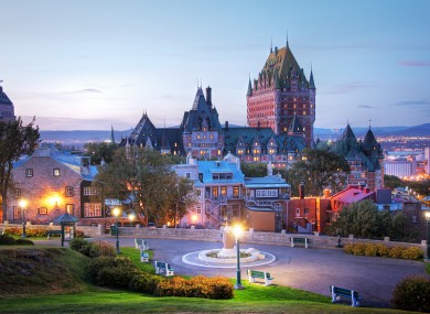 File photo - Frontenac Castle in Old Quebec city