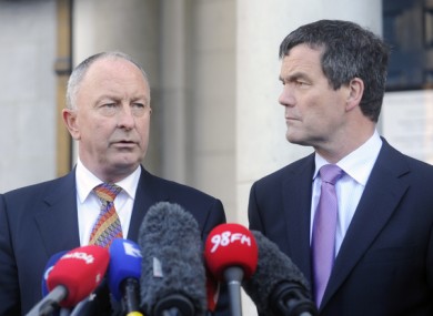 Dermot Ahern and Noel Dempsey denied knowledge of an impending bailout in November 2010.