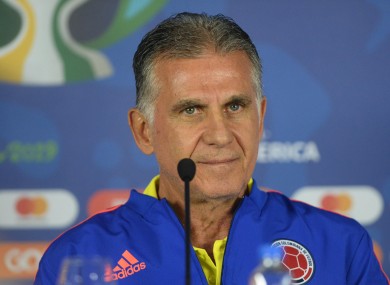 Colombia appointed Queiroz in February 2019.