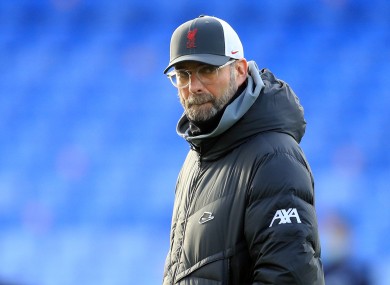 Jurgen Klopp (file pic).