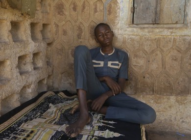 Usama Aminu (17) who escaped from kidnappers who abducted hundreds of students earlier this week.