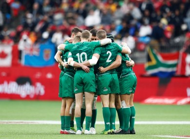 The Irish mens's sevens side.