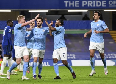 Players of Man City, whose game with Everton was called off on 28 December.