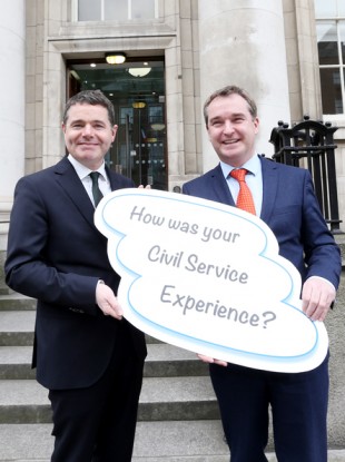 Minister Paschal Donohoe with interim Secretary General of the Department of Health Robert Watt in 2017.