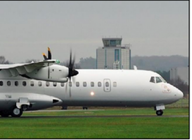 The aircraft involved in the incident, EI-FAW, landed safely after a second attempt.