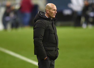 Zidane: positive for coronavirus.