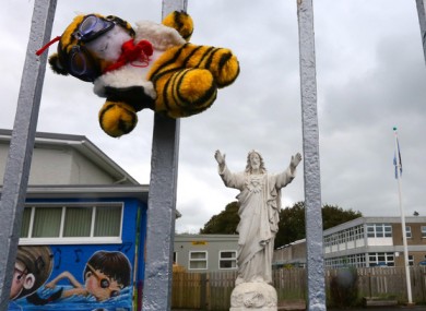 File image at a Tuam mother and baby home silent vigil in 2018.