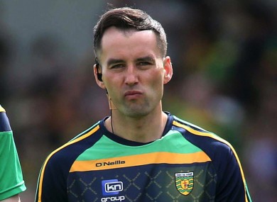 Karl Lacey was a selector for the Donegal senior football team under Declan Bonner for the past three seasons.