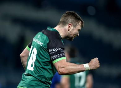 Jack Carty celebrates Connacht's win.
