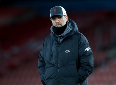 Liverpool manager Jurgen Klopp (file pic).