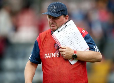 Cork U20 football manager Keith Ricken.