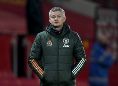 Manchester United manager Ole Gunnar Solskjaer (file pic).