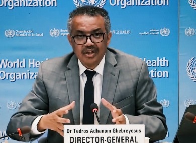 WHO Director-General Tedros Adhanom Ghebreyesus
