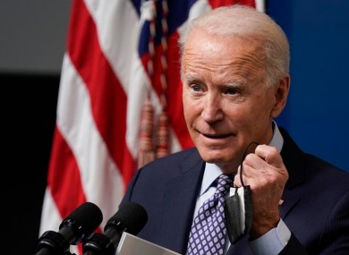 File. US President Joe Biden was briefed ahead of the airstrike.