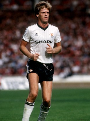 Lining out for Man United in 1983.