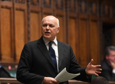 MP Iain Duncan Smith, who has been hit by sanctions.