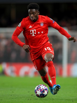 Alphonso Davies (file pic).