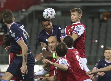 Nattestad's header put the Faroes in front.