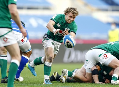 Craig Casey returns to Munster this week after making his Ireland debut.