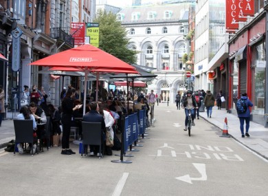 The grants can be used by businesses to offset some of the costs incurred in upgrading premises for outdoor dining and seating.
