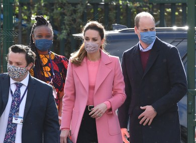 William and Kate in London today.