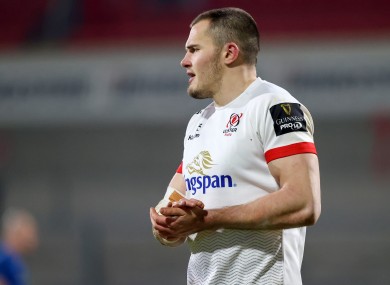 Ulster's Jacob Stockdale during the weekend's Pro14 clash against Leinster.