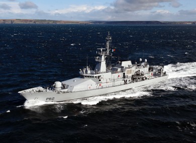 The LÉ James Joyce detained the vessel 65 nautical miles from Mizen Head.