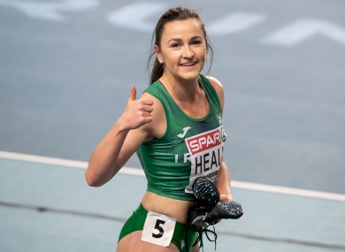 Phil Healy after winning her heat.