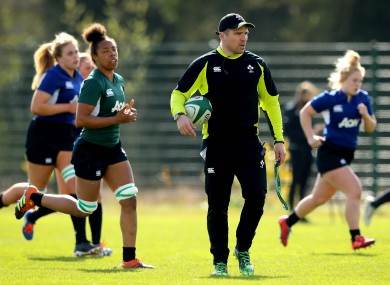 Ireland head coach Adam Griggs.
