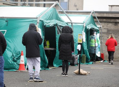 The walk-in Covid-19 testing centre in Finglas.