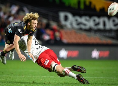 Chiefs' Damian McKenzie is tackled