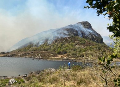 Image of the fires in Killarney on Saturday.