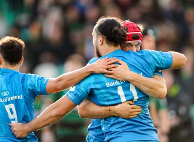 James Lowe and Josh van der Flier start for Leinster today.
