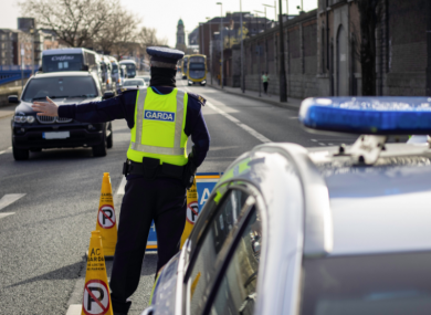 Gardaí in Dublin this afternoon.