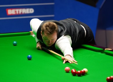England's Shaun Murphy plays a shot.