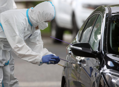Gardai forensic teams at the scene of Wednesday's shooting.