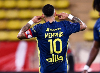 Memphis Depay (file pic).