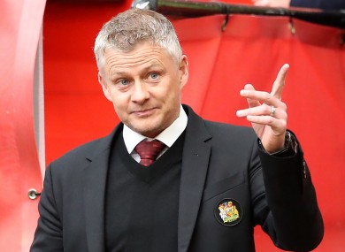 Manchester United boss Ole Gunnar Solskjaer.