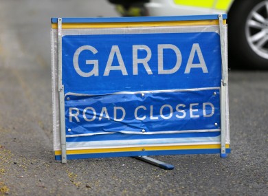 The road was closed while gardaí carried out an examination.