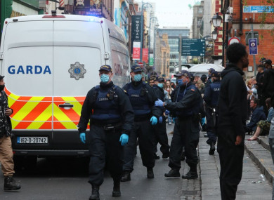 Gardaí in Temple Bar