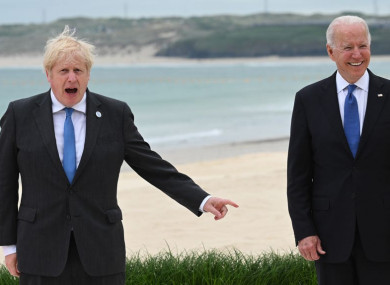 UK Prime Minister Boris Johnson and US President Joe Biden