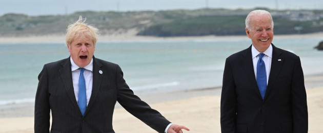 UK Prime Minister Boris Johnson and US President Joe Biden