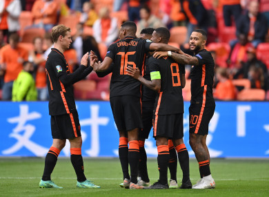 Netherlands celebrate.